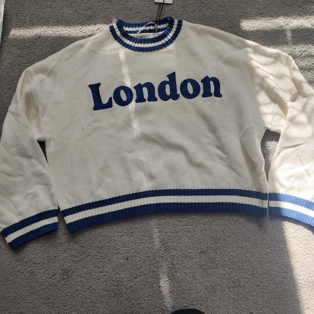 NWT London Crop Sweater